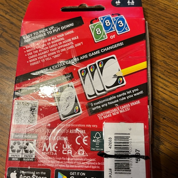 Uno Card Game - Picture 2 of 3